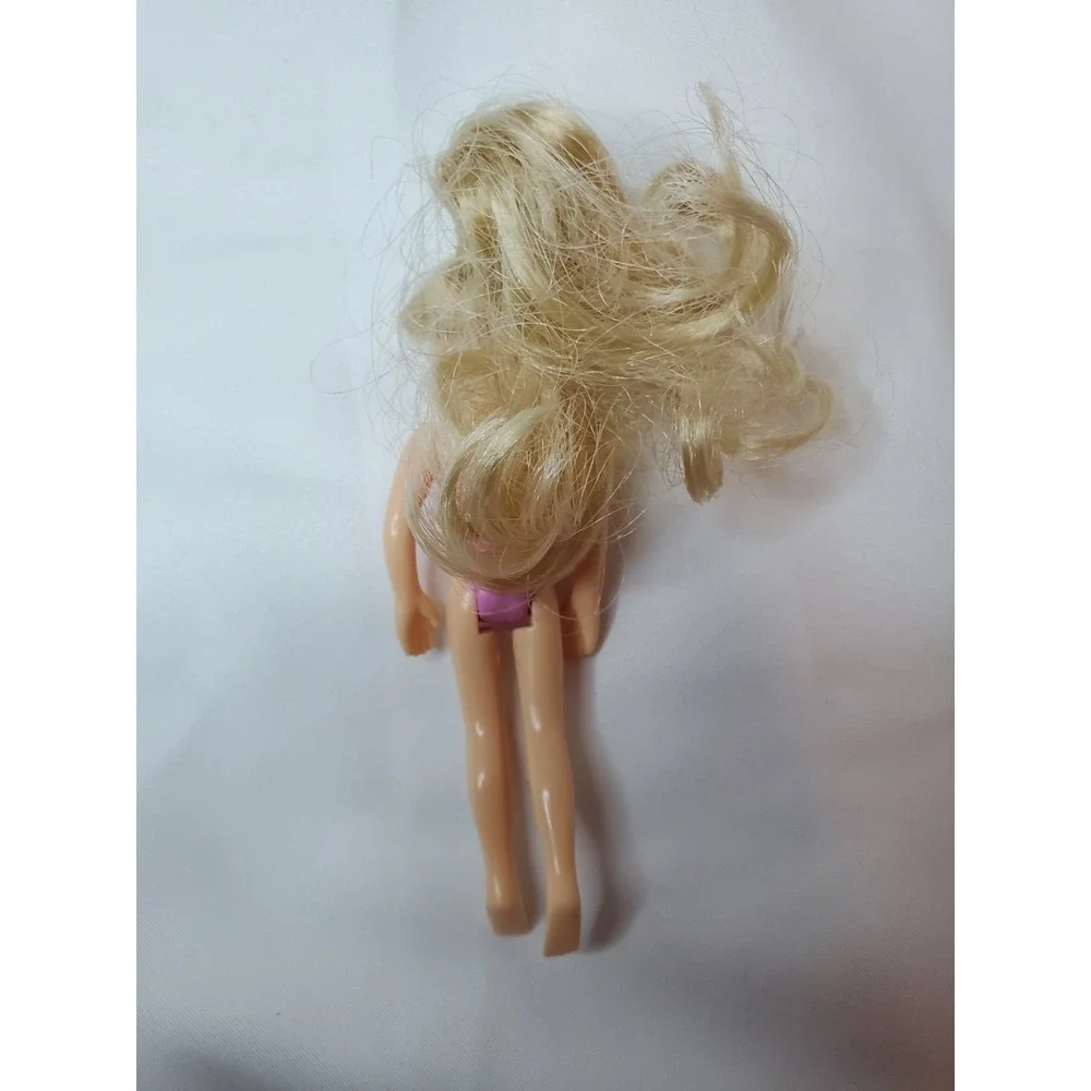 Vintage Polly‎ Pocket Dolls Mixed Lot 5-Dolls Blonde Hair 3.5